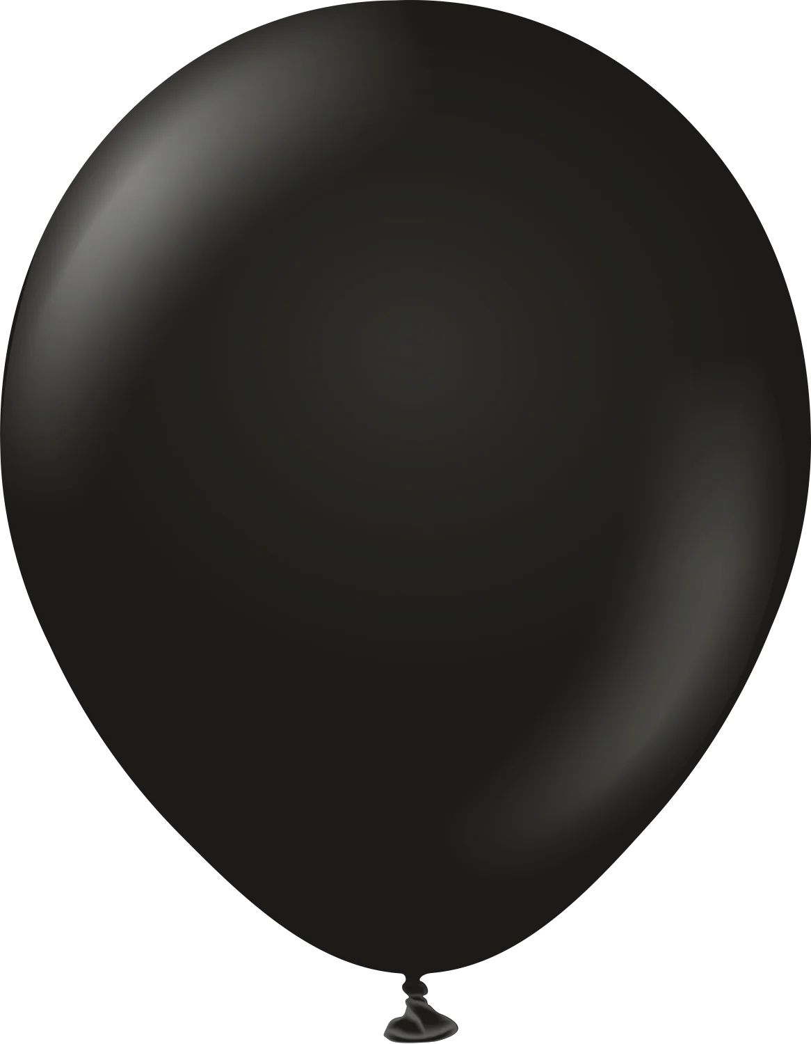 18" Kalisan Latex Balloons Standard Black (25 Per Bag)