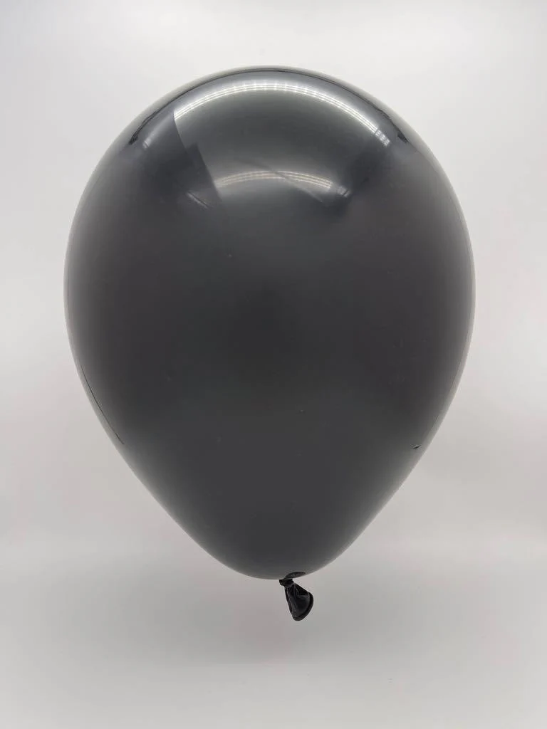 18" Kalisan Latex Balloons Standard Black (25 Per Bag) - Image 2
