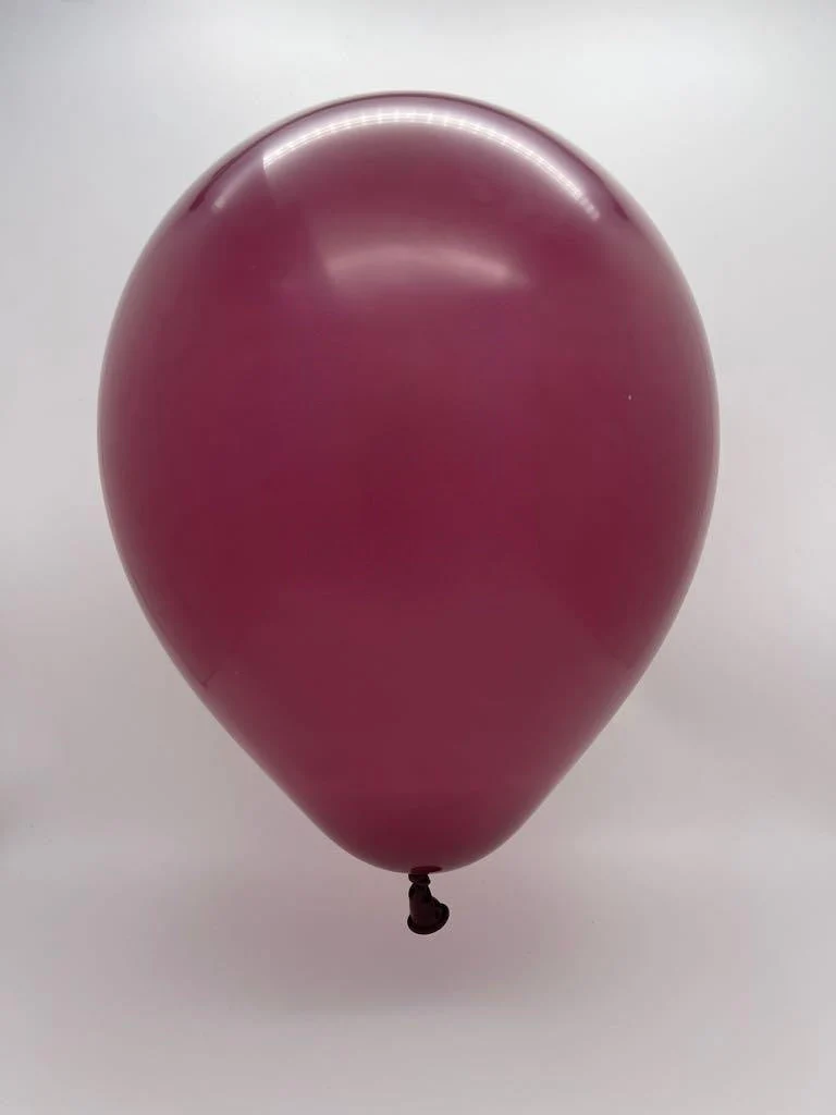 18" Kalisan Latex Balloons Standard Burgundy (25 Per Bag) - Image 2