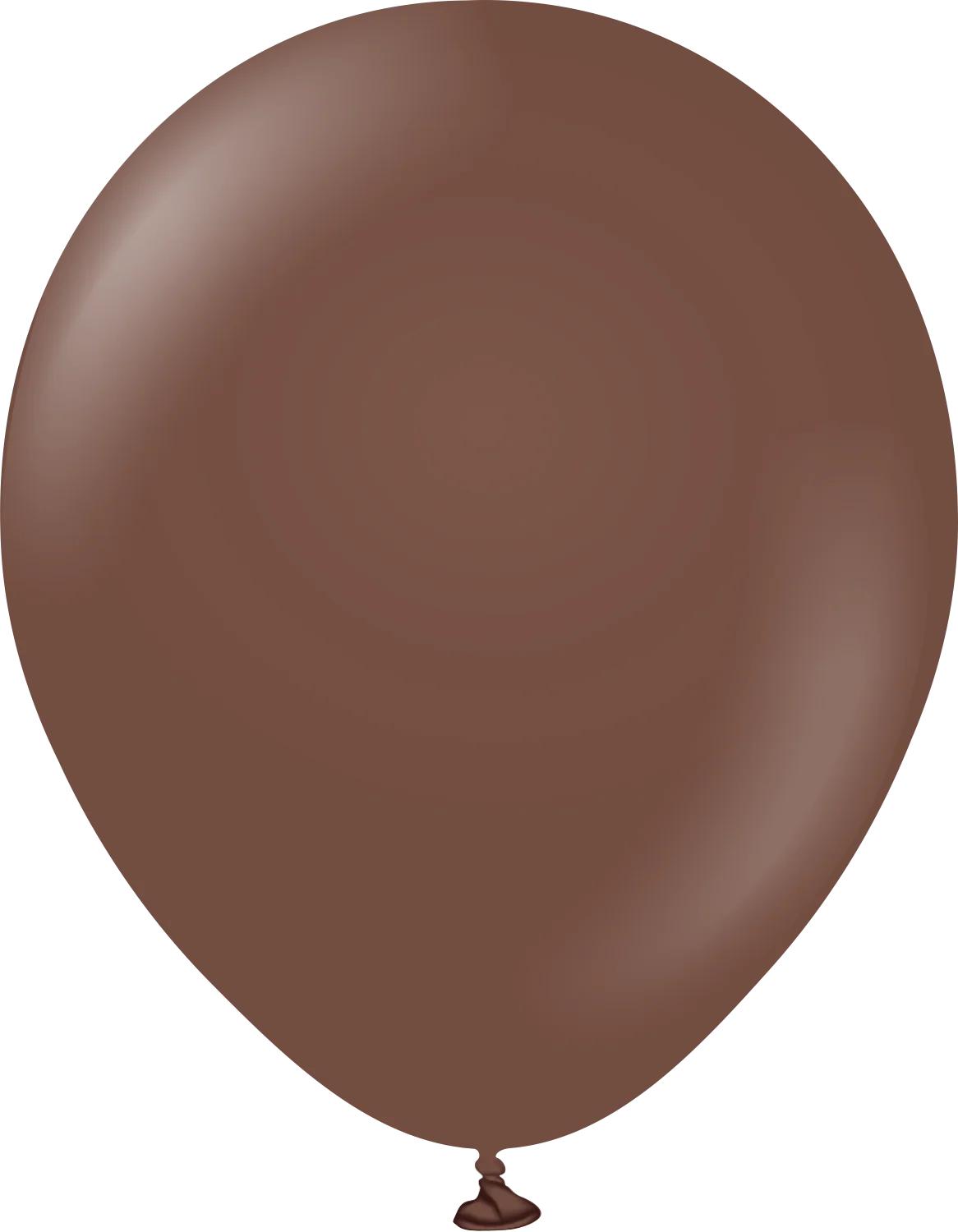 18" Kalisan Latex Balloons Standard Chocolate Brown (25 Per Bag)