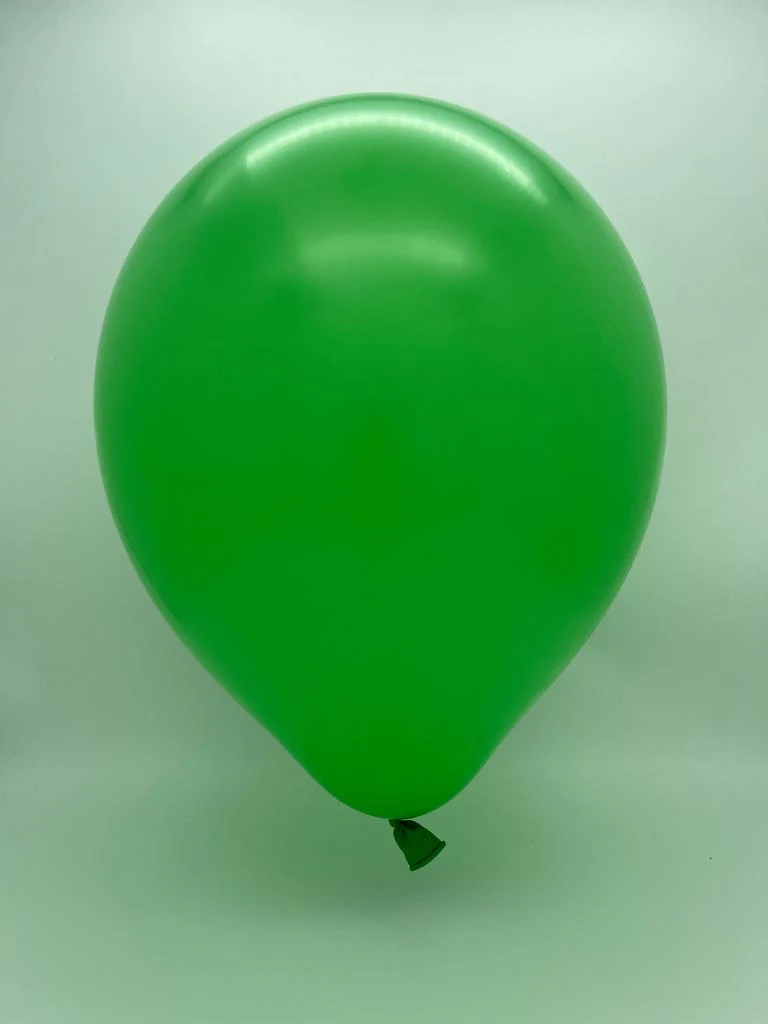 18" Kalisan Latex Balloons Standard Green (25 Per Bag) - Image 2