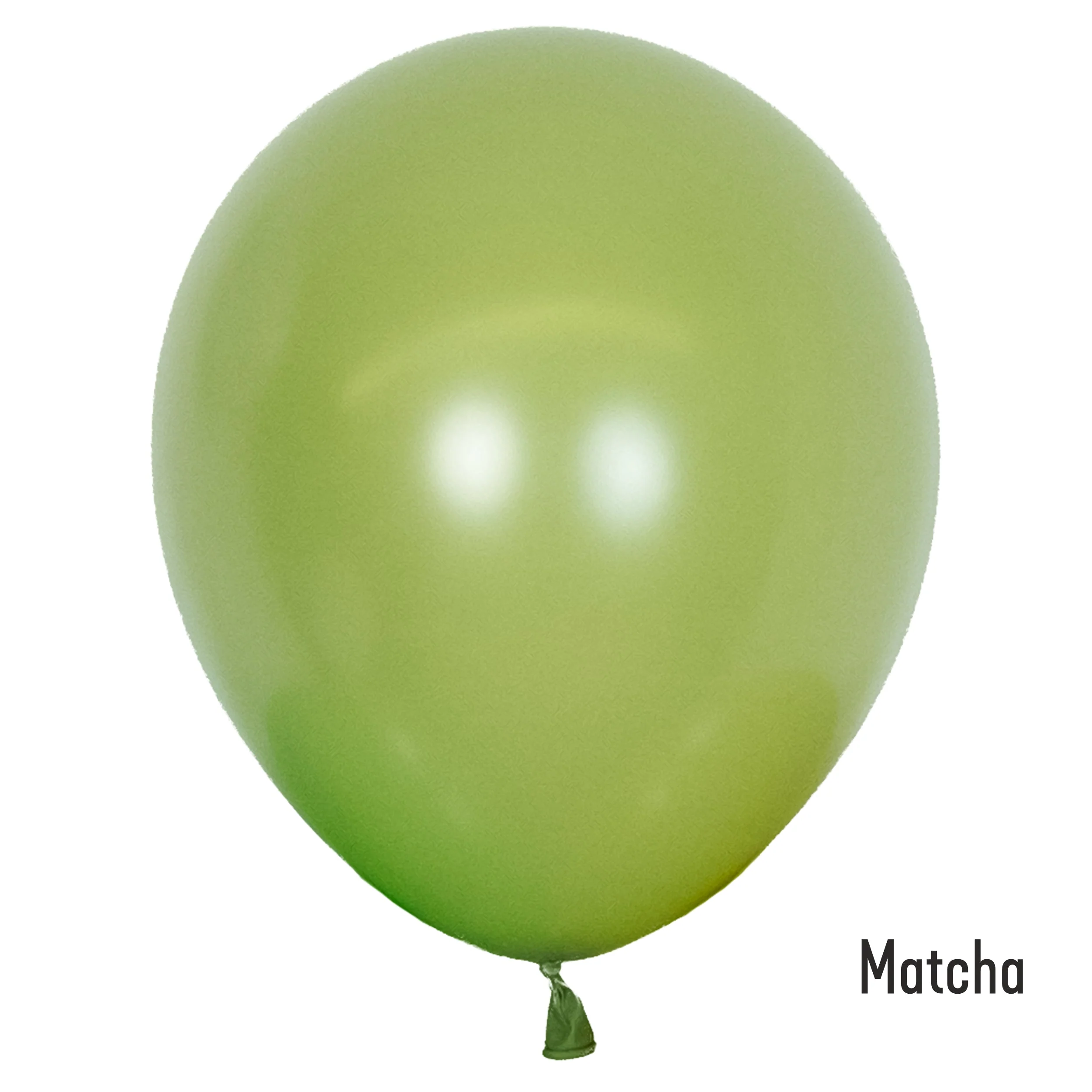 18" Kalisan Latex Balloons Standard Matcha Green (25 Per Bag) - Image 2