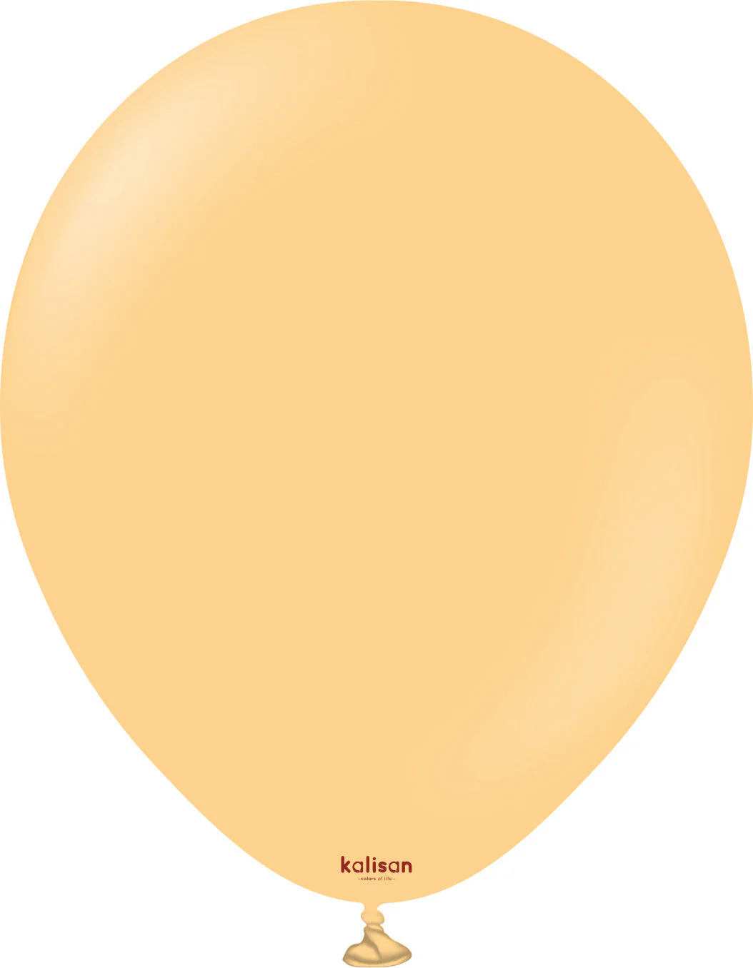 18" Kalisan Latex Balloons Standard Peach (25 Per Bag)
