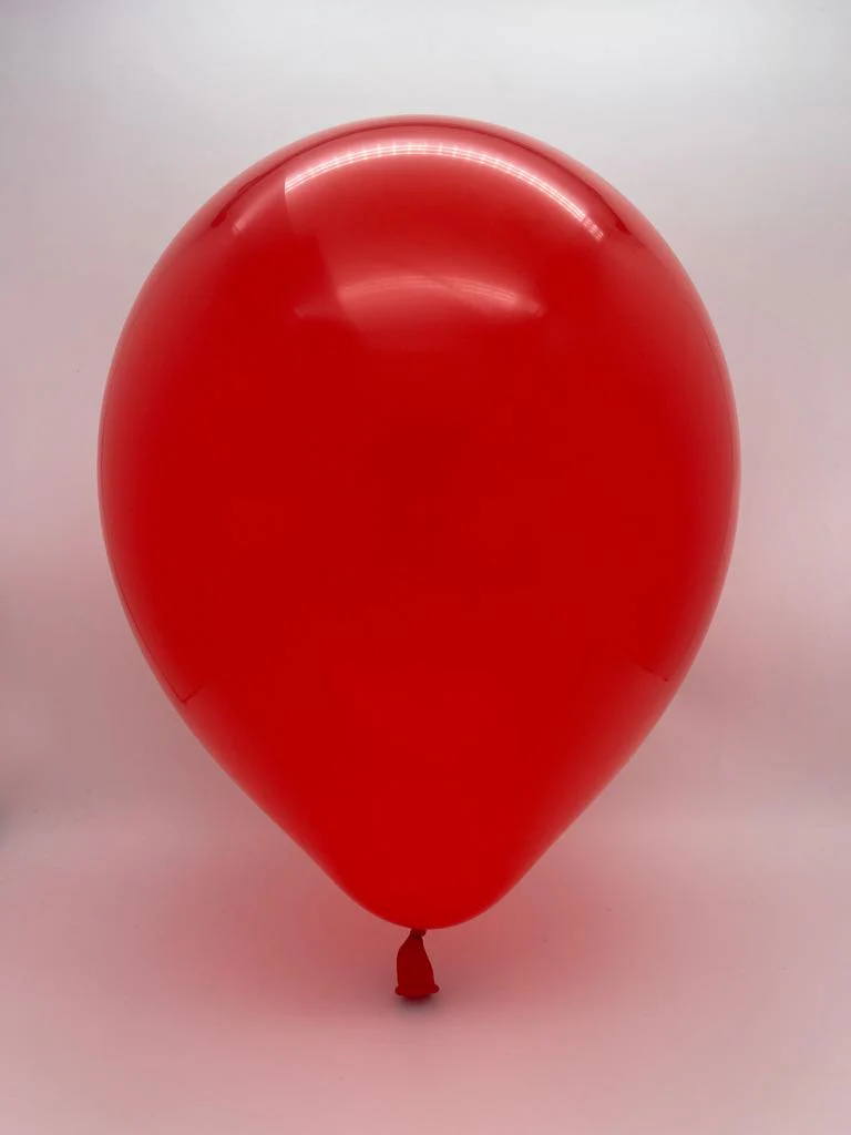 18" Kalisan Latex Balloons Standard Red (25 Per Bag) - Image 2