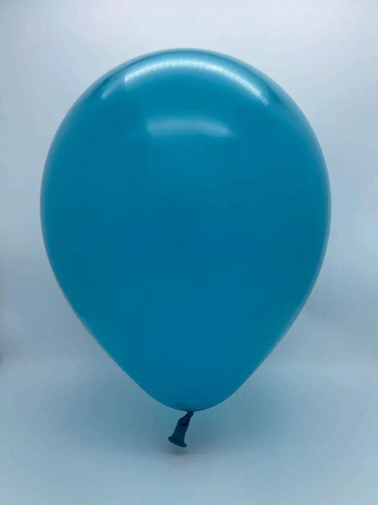 18" Kalisan Latex Balloons Standard Turquoise (25 Per Bag) - Image 2