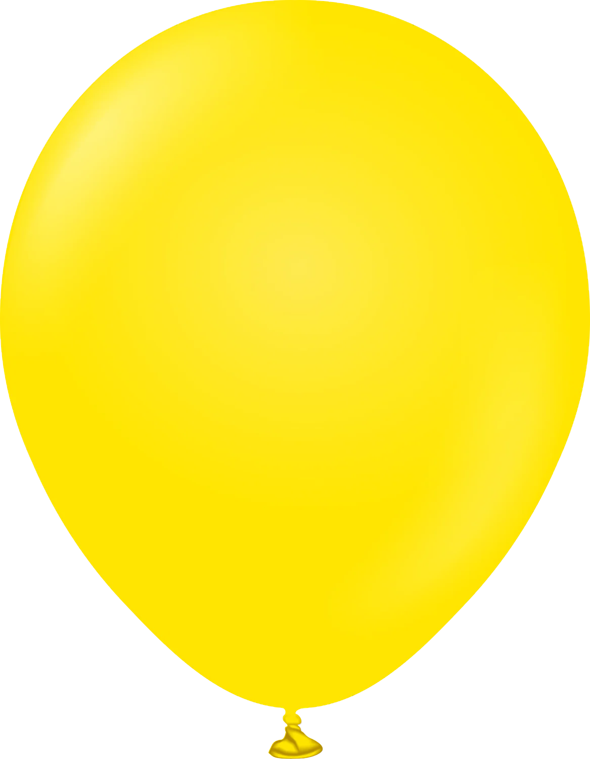 18" Kalisan Latex Balloons Standard Yellow (25 Per Bag)