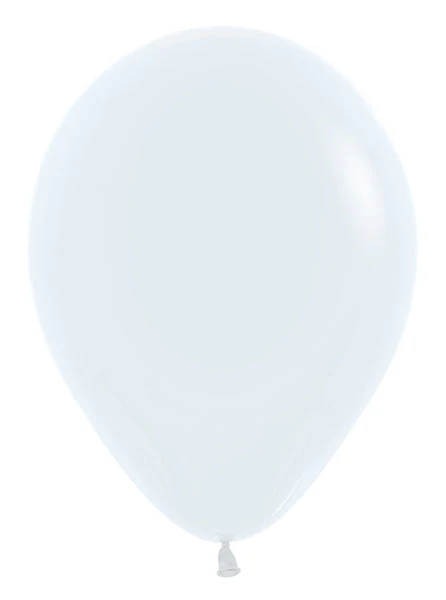 18" Latex Balloons (25 Per Bag) Fashion White Sempertex/Betallatex
