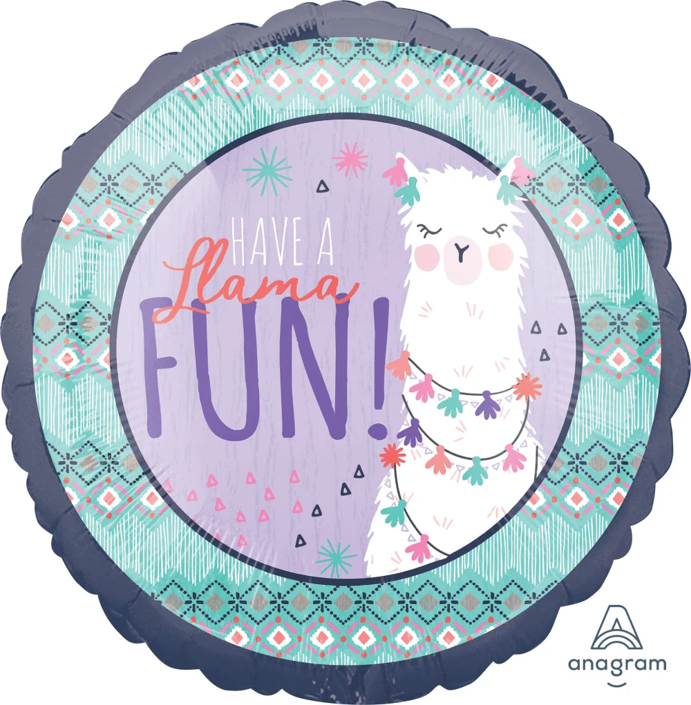 18" Llama Fun Foil Balloon