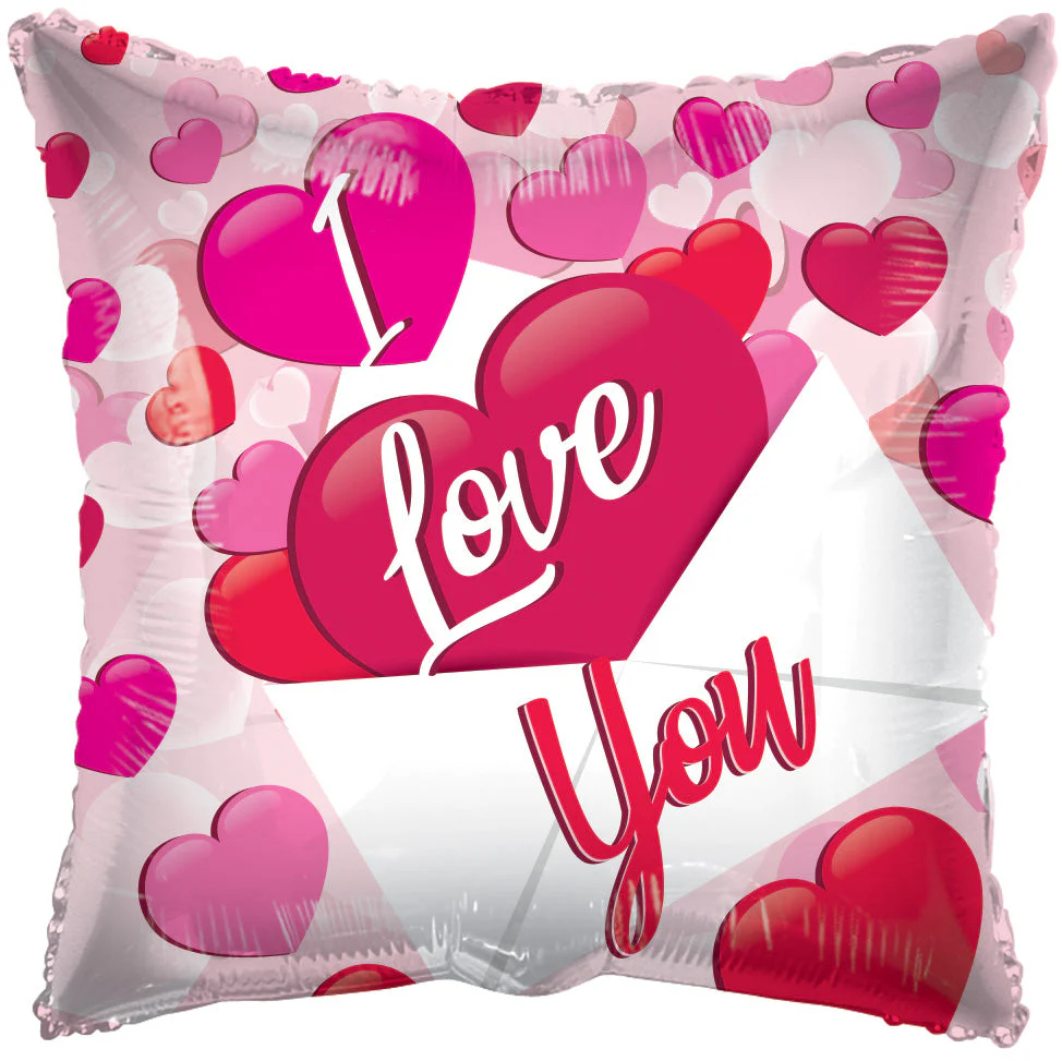 18" Love Envelope Clearview Foil Balloon