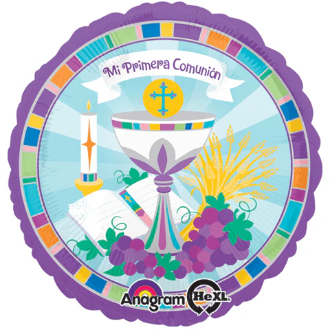 18" Mi Primera Comunion Balloon Packaged (Spanish)
