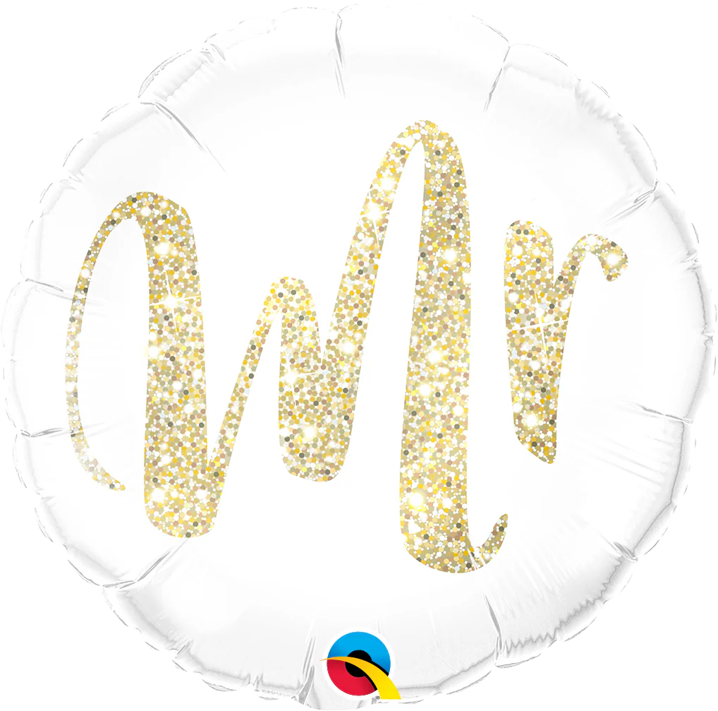 18" Mr Gold Foil Balloon