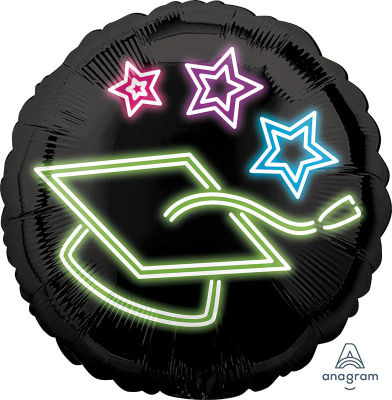 18" Neon Grad Foil Balloon