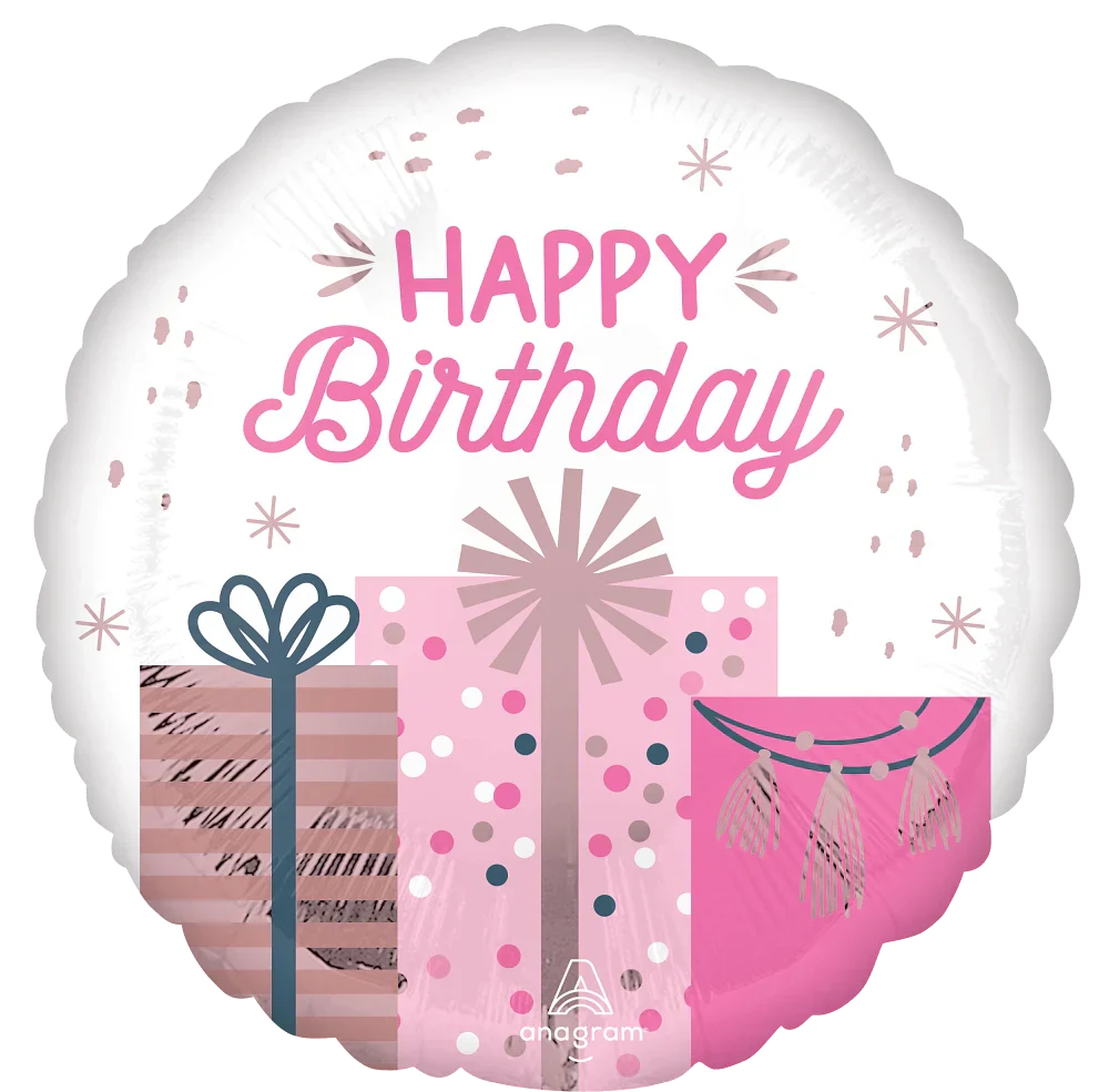 18" Pastel Birthday Foil Balloon