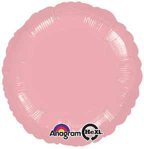 18" Pastel Pink Circle Packaged Balloon