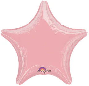 18" Pastel Pink Star Packaged Balloon