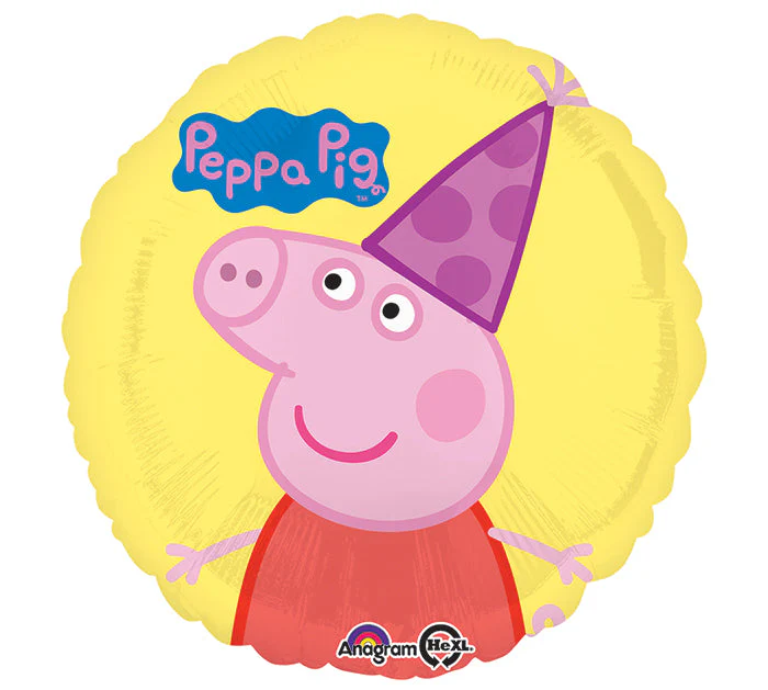 18" Peppa Pig Balloon Packaged