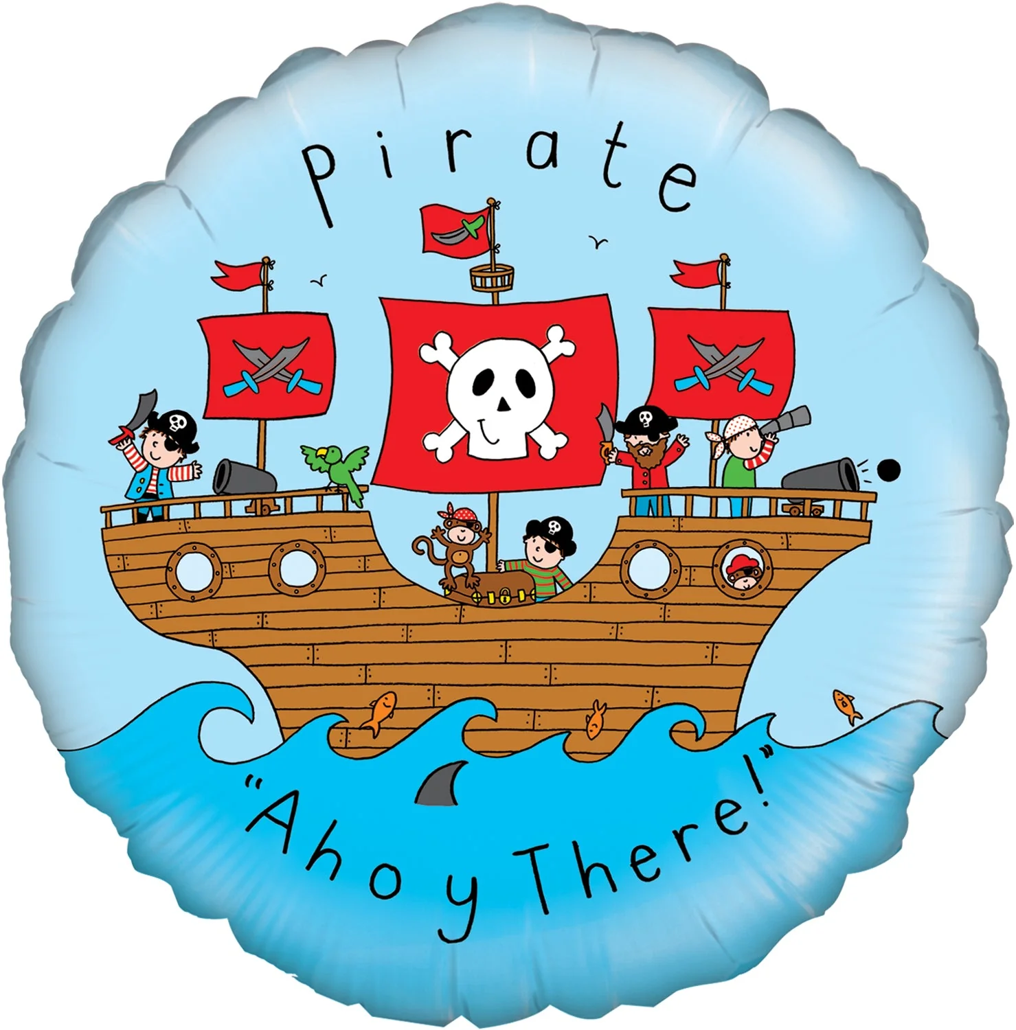 18" Pirate Oaktree Foil Balloon