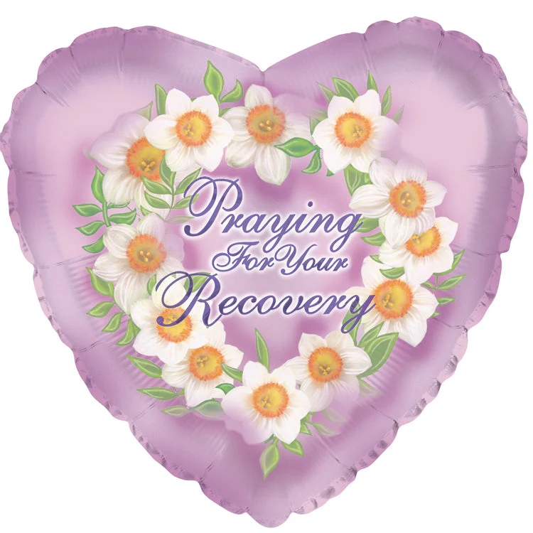 18" Praying For Your Recovery Foil Balloon