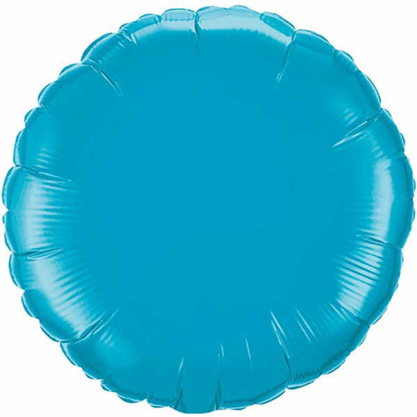 18" Qualatex Brand Turquoise Circle Balloon