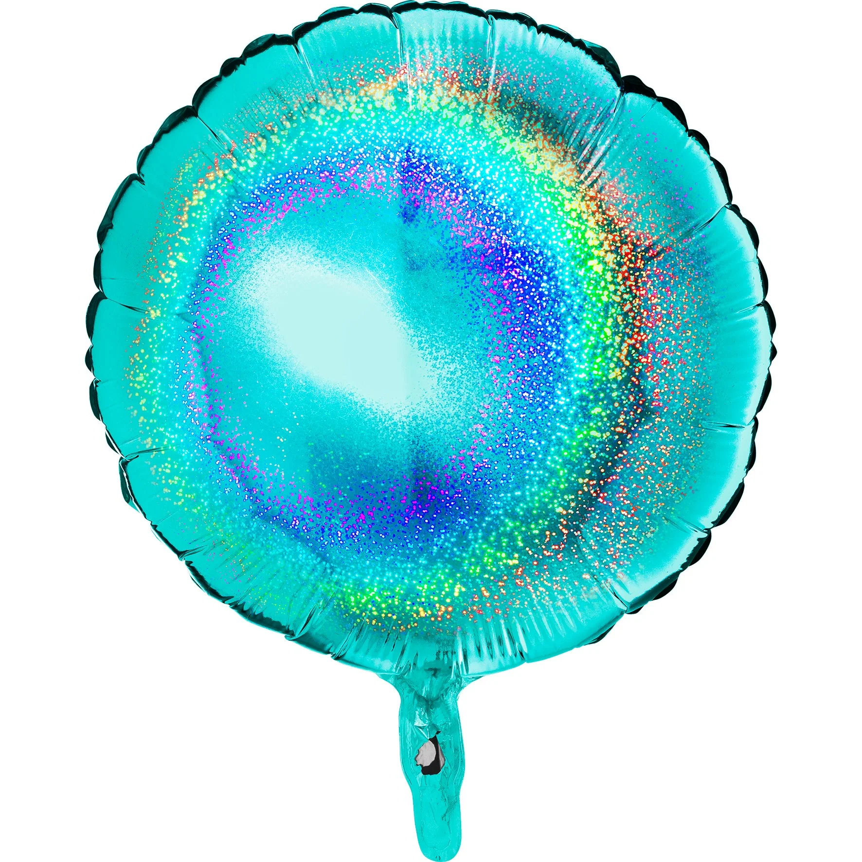 18" Round Glitter Holographic Tiffany Foil Balloon