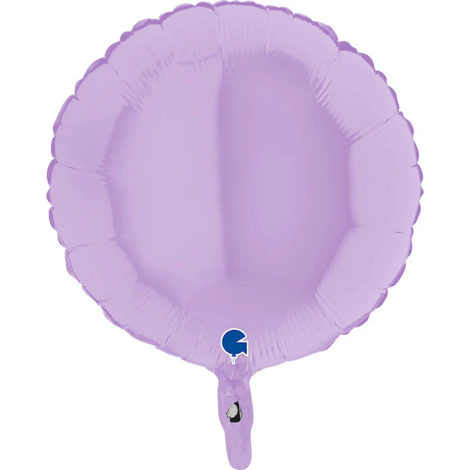 18" Round Matte Lilac Foil Balloon