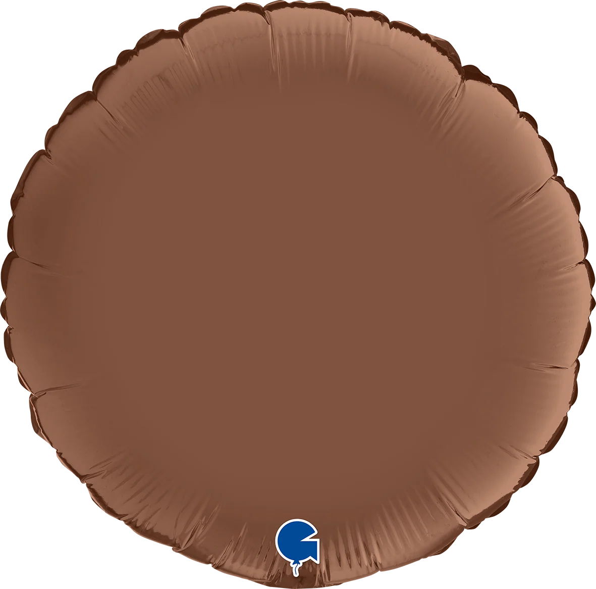 18" Round Satin Chocolate Foil Balloon
