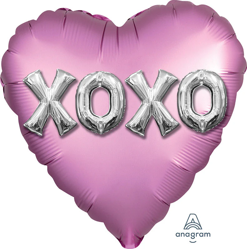 18" Satin XOXO Balloon Letters Foil Balloon