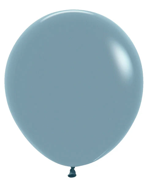 18" Sempertex/Betallatex Latex Balloons (25 Per Bag) Pastel Dusk Blue