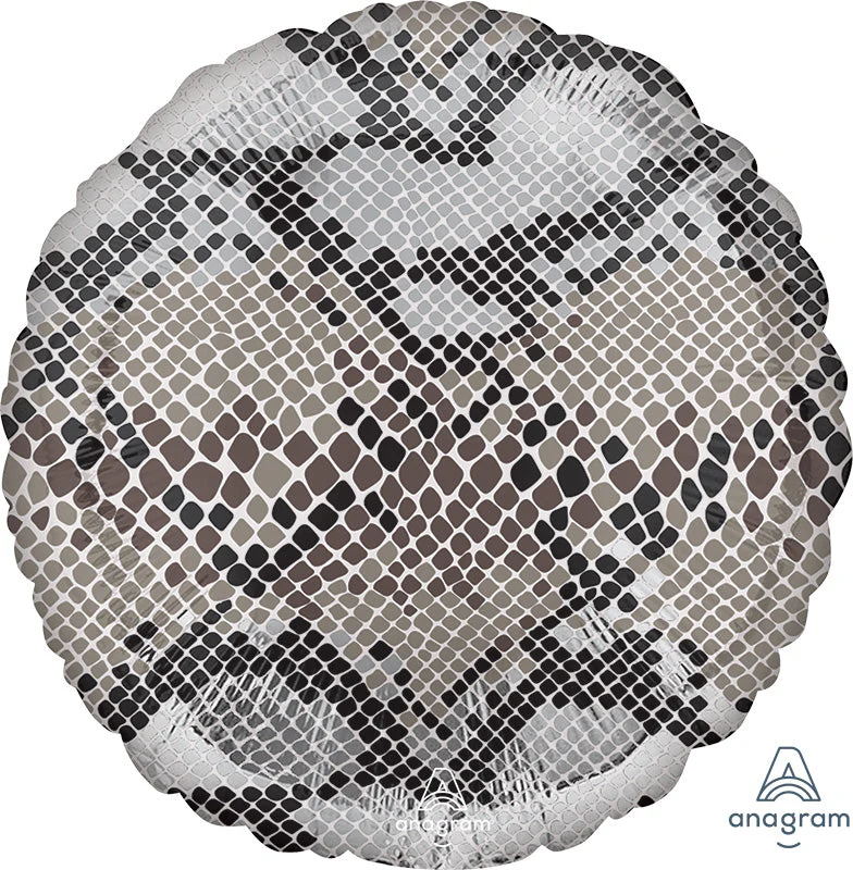 18" Snake Skin Print Animalz Foil Balloon
