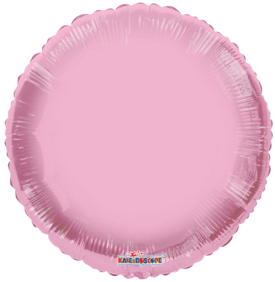 18" Solid Pale Pink Macaron Round Gellibean Balloon