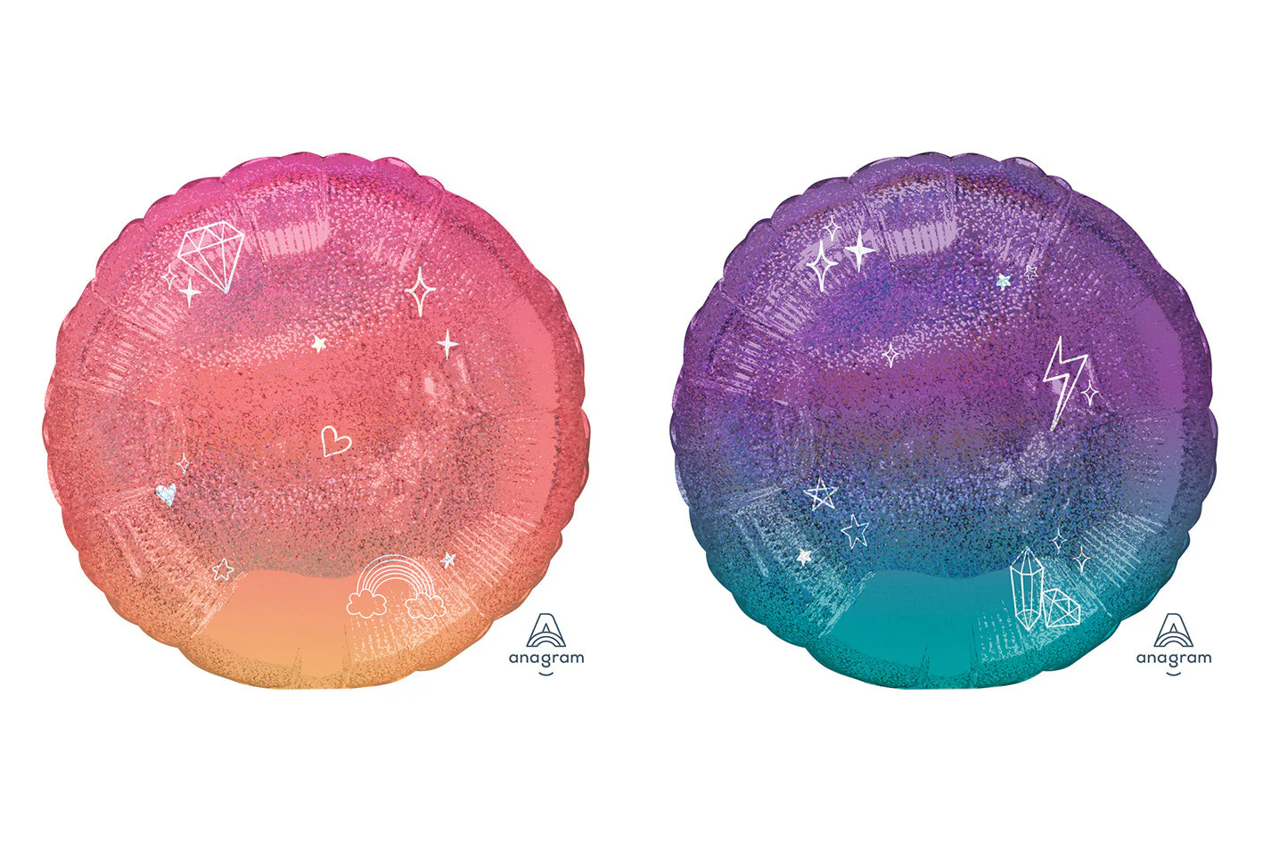 18" Sparkle Ombre Foil Balloon