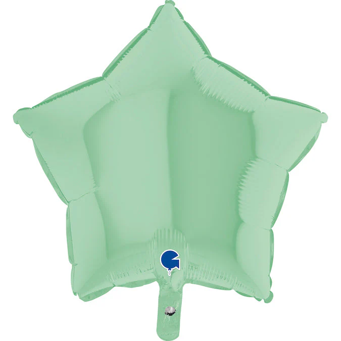 18" Star Matte Green Foil Balloon