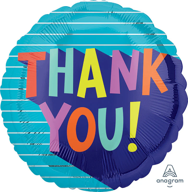 18" Thank You Fun Type Foil Balloon
