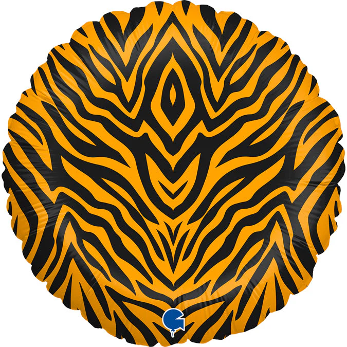 18" Tiger Striped Foil Balloon