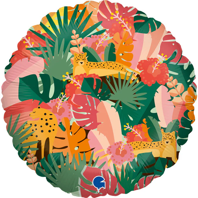 18" Tropical Jungle Foil Balloon