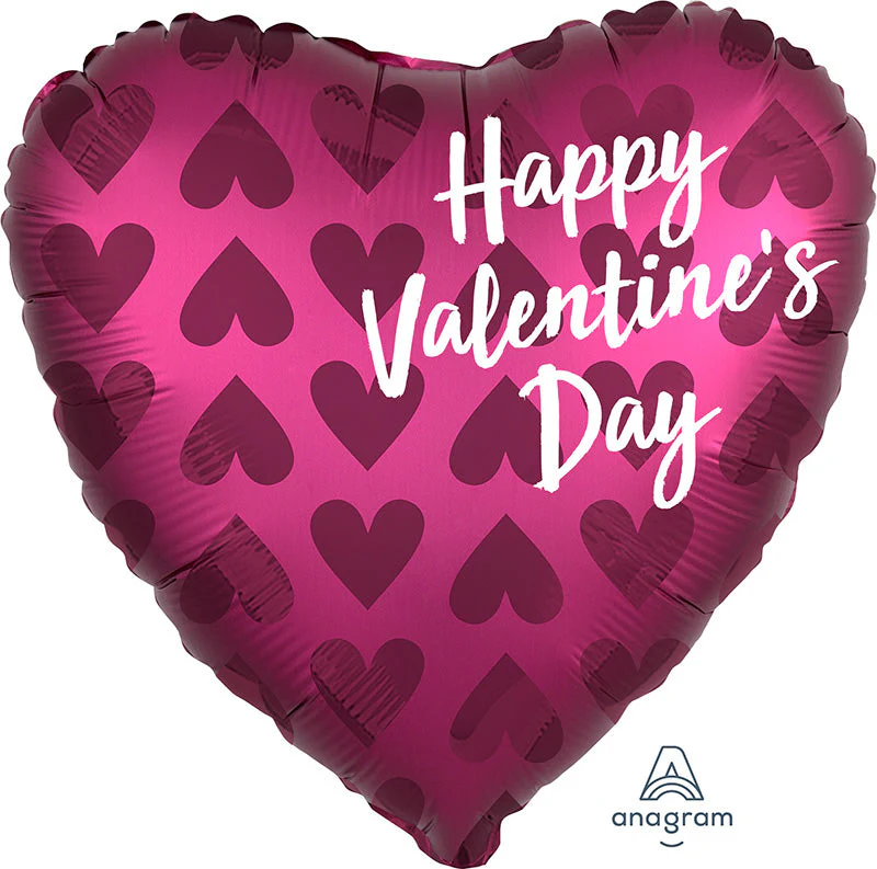 18" Valentine's Day Satin Pomegranate Foil Balloon