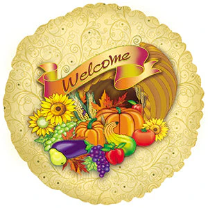 18" Welcome Cornucopia Balloon