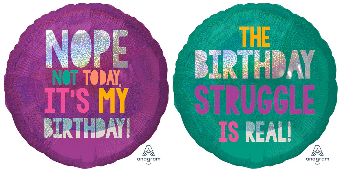 18" Young & Fabulous Birthday Foil Balloon