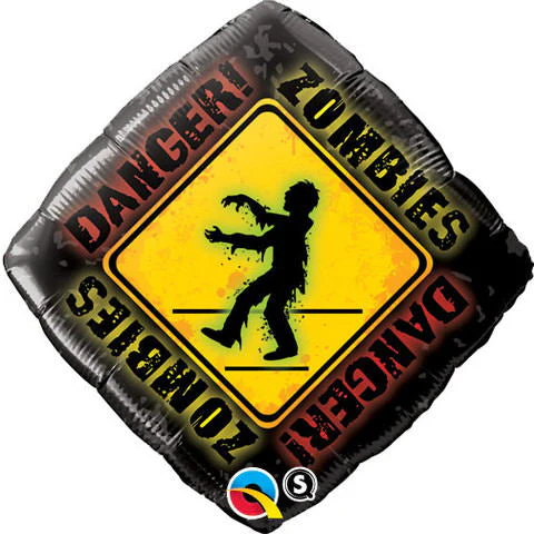 18" Zombies Crossing Balloon