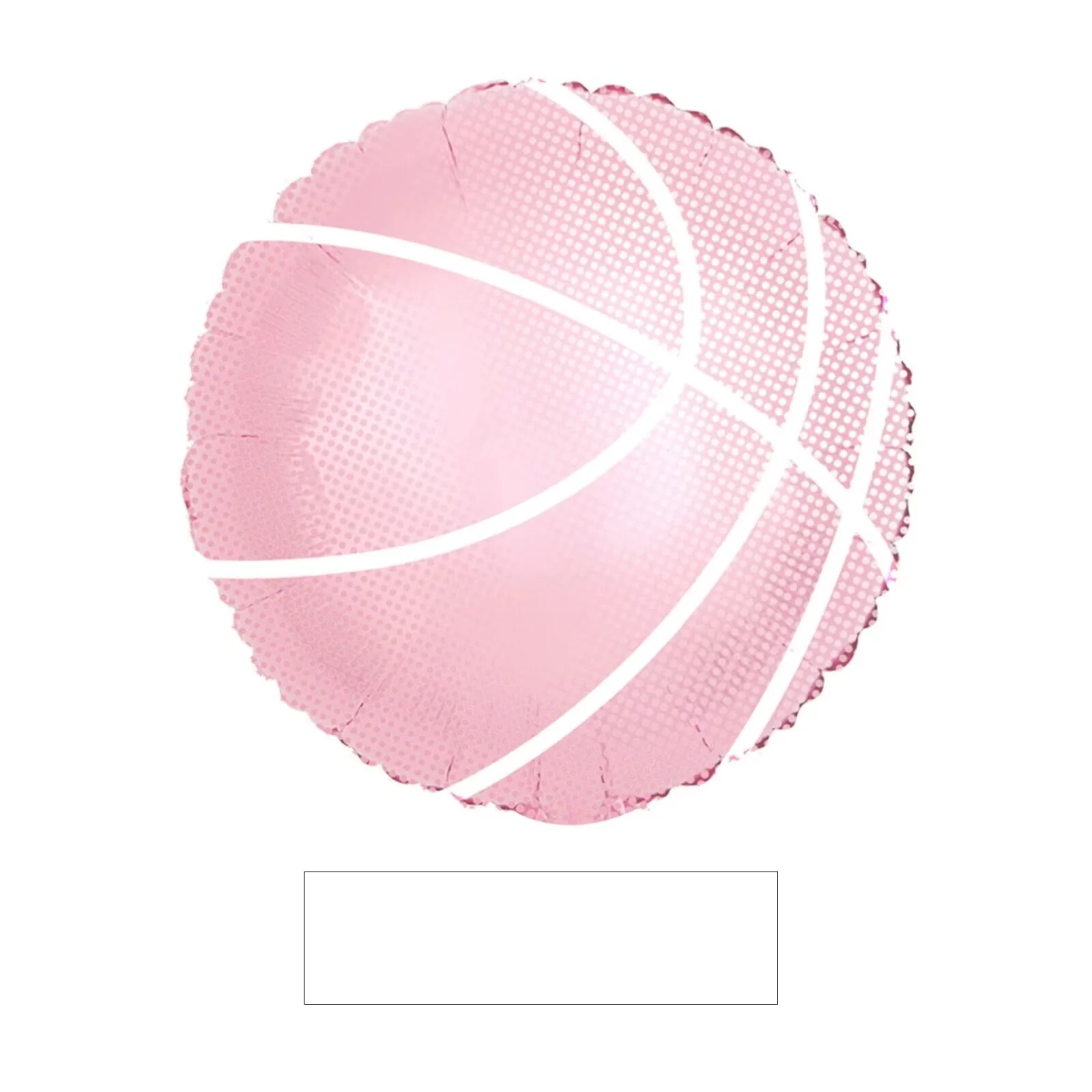 18" Baby Pink Basketball Foil Balloon