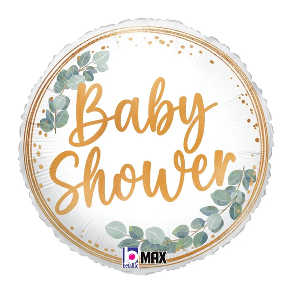 18" Baby Shower Eucalyptus Foil Balloon