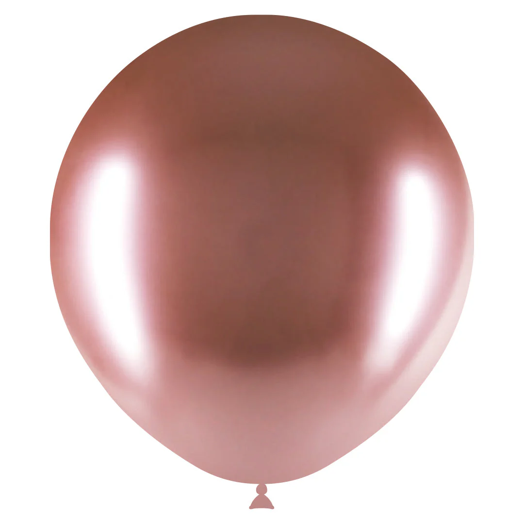 18" Balloonia Latex Balloons Professional Line Brilliant Rose Gold (10 Per Bag)