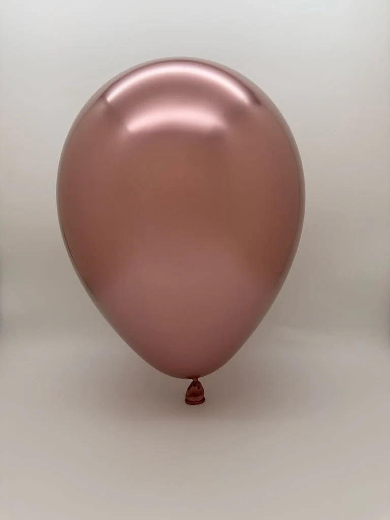 18" Balloonia Latex Balloons Professional Line Brilliant Rose Gold (10 Per Bag) - Image 2