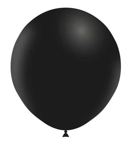 18" Balloonia Latex Balloons Professional Line Standard Black (10 Per Bag)