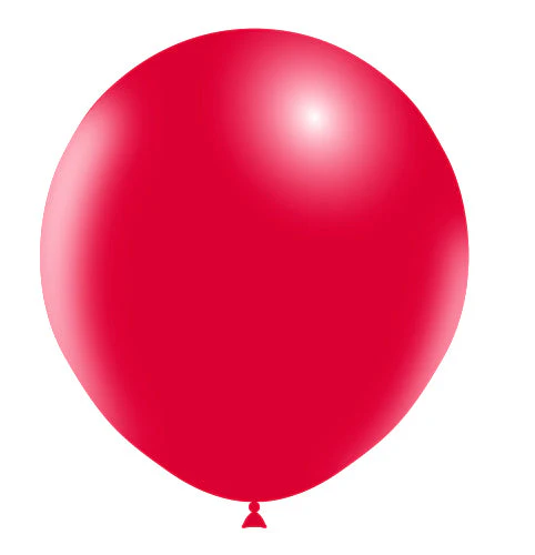 18" Balloonia Latex Balloons Professional Line Standard Red (10 Per Bag) - Image 2