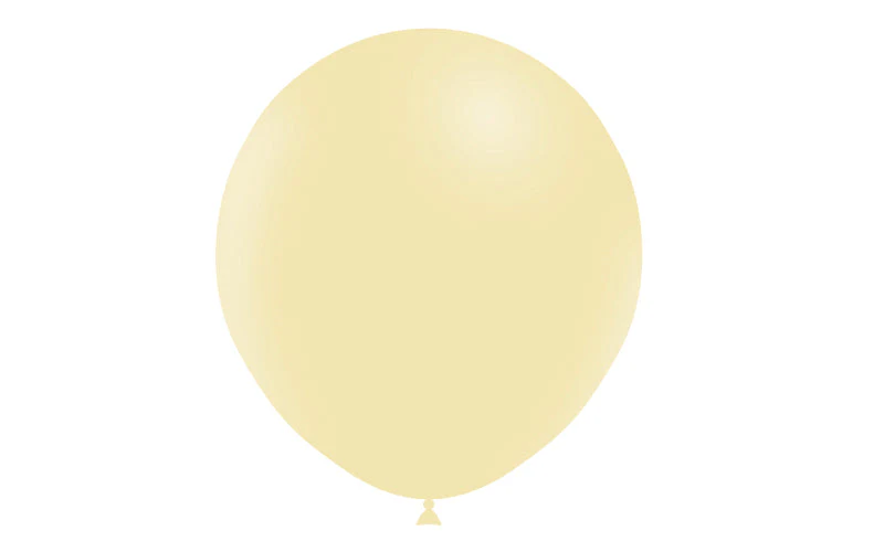 18" Balloonia Latex Balloons Professional Line Matte Yellow (10 Per Bag) - Image 3
