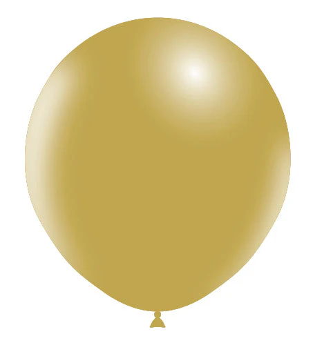 18" Balloonia Latex Balloons Professional Line Vintage Mustard (10 Per Bag)