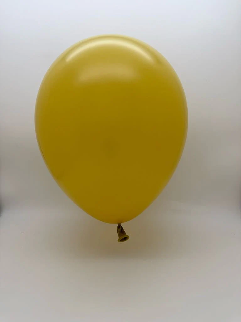 18" Balloonia Latex Balloons Professional Line Vintage Mustard (10 Per Bag) - Image 2