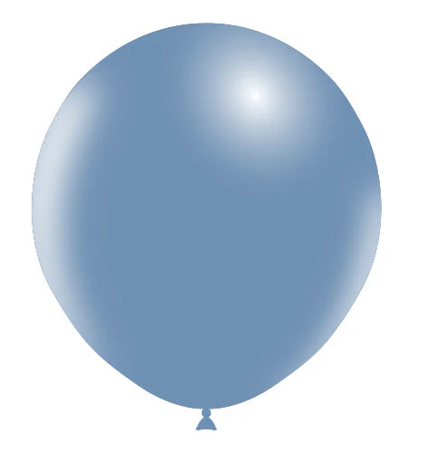 18" Balloonia Latex Balloons Professional Line Vintage Vintage Blue (10 Per Bag)