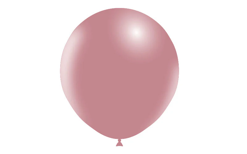 18" Balloonia Latex Balloons Professional Line Vintage Vintage Pink (10 Per Bag) - Image 3